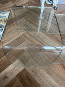 3x Designer-Glasbeistelltische