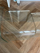 3x Designer-Glasbeistelltische