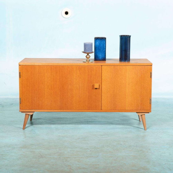 Image 1 of Vintage Anrichte Eiche, blond minimalistischer Schrank Schweden