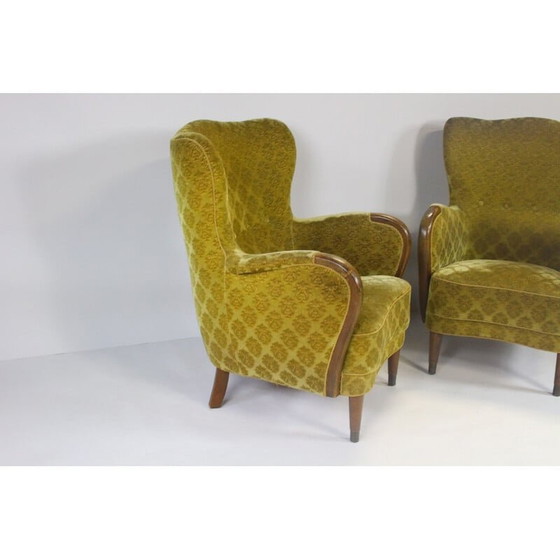 Image 1 of Paar dänische Mid Century Sessel, 1950er Jahre