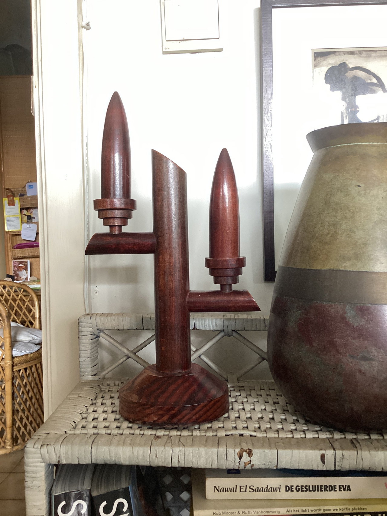 Art-Deco-Kerzenleuchter aus Holz | €100 | Whoppah Art-Deco-Kerzenleuchter aus Holz | €100 | Whoppah