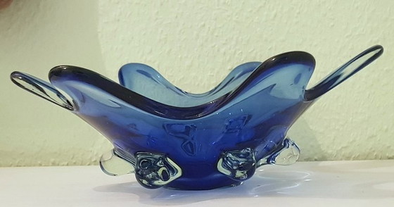 Image 1 of Murano Sommerso Uranglas Schale, 1950er Jahre