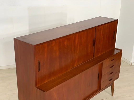 Image 1 of Danish teak highboard schrank wohnzimmerschrank vintage