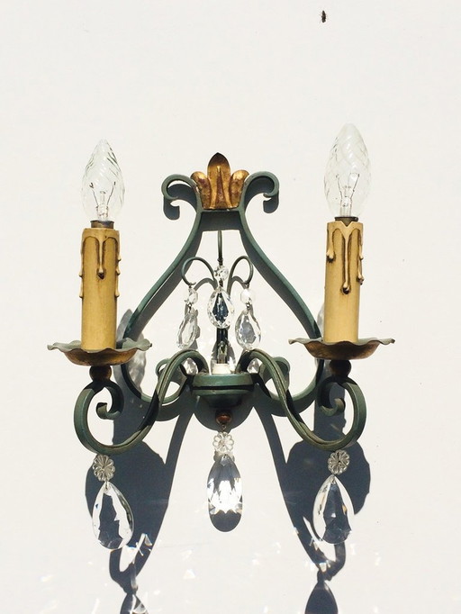 Paar Vintage 50S neoklassischen Stil Wandleuchten