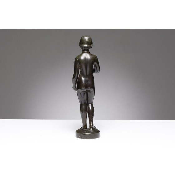 Image 1 of Alte Metallfigur disko von Just Andersen, Dänemark 1930