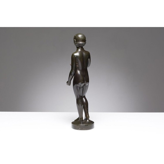 Image 1 of Alte Metallfigur disko von Just Andersen, Dänemark 1930