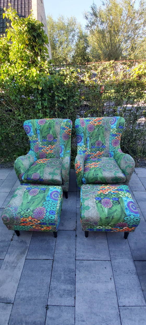 Image 1 of Moor-Sessel mit Fußhocker der Dutch Seating Company .