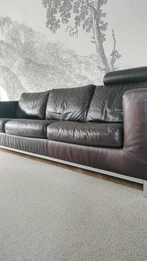 Image 1 of Machalke Leder-Viersitzer-Sofa