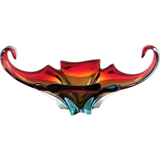 Italienische Vase aus der Mitte des Jahrhunderts aus Muranoglas, 1960er Jahre