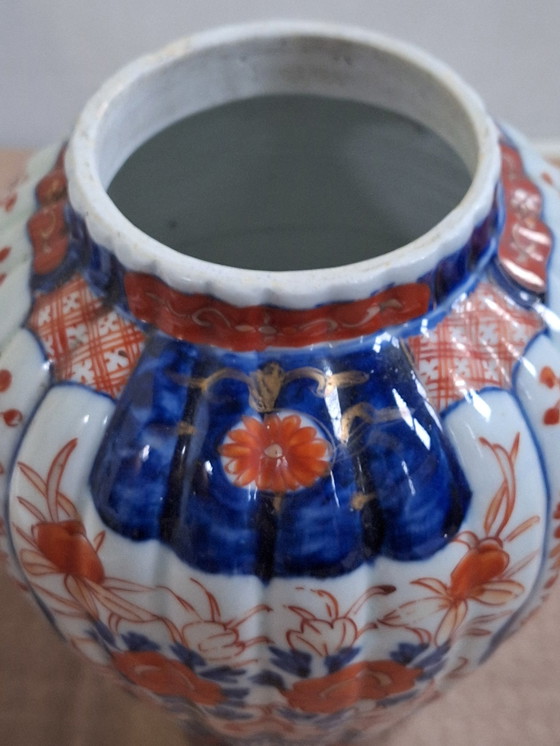 Image 1 of Japanische Imari-Deckelvase