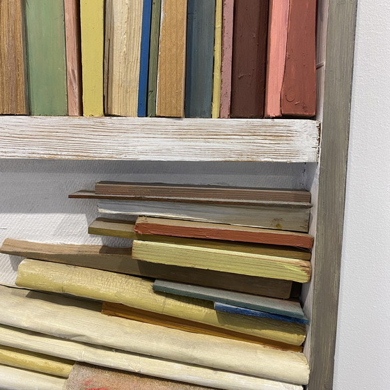 Image 1 of Französisches Trommeln - Kunstobjekt „Bücherregal“