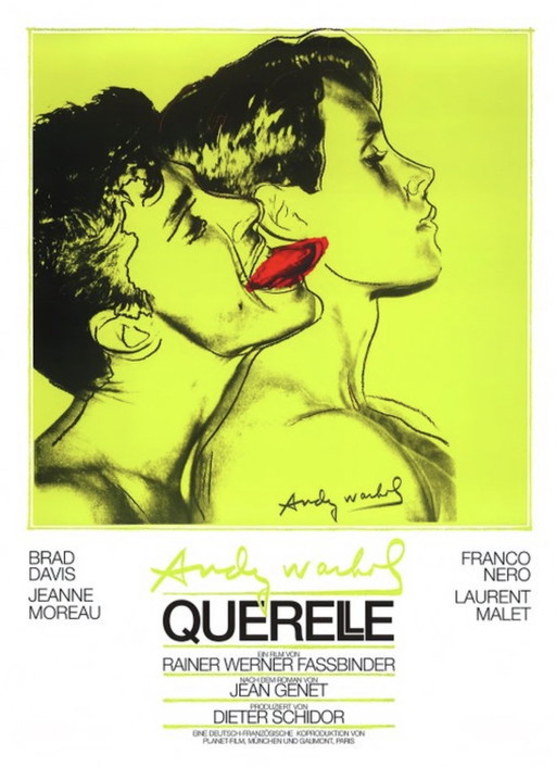 Andy Warhol Giclee-Kunstdruck: "Querelle - Letzter Film von Fassbinder". Großes Format.