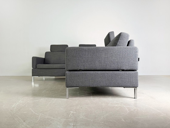 Image 1 of Ecksofa Brühl Alba Design Sofa Couch Mit Recammiere Grau