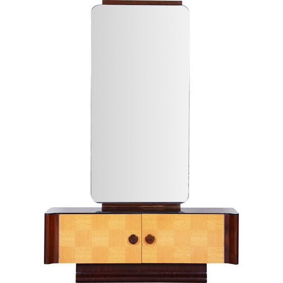 Image 1 of Art Deco Frisiertisch aus Mahagoni-Ahorn von Jindrich Halabala für Up Zavody, 1940er Jahre
