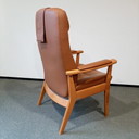 Farstrup Seniorenstuhl aus Leder