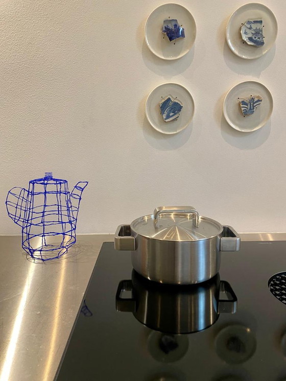 Image 1 of Teekanne 3D zeichnen - Blau