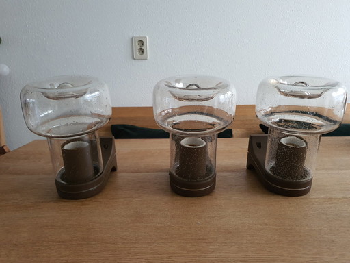 3x Raak Amsterdam W-1863 Wandleuchten