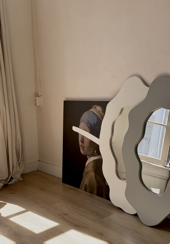 Image 1 of Le Pearl grey/green wandspiegel