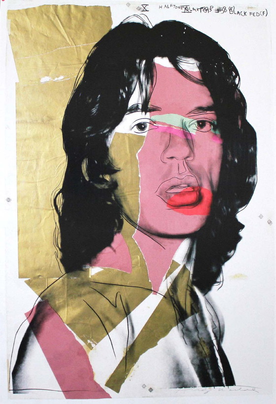 Image 1 of Andy Warhol - Mick Jagger (1975) - MuMok Wien 2010 - Offsetlithografie