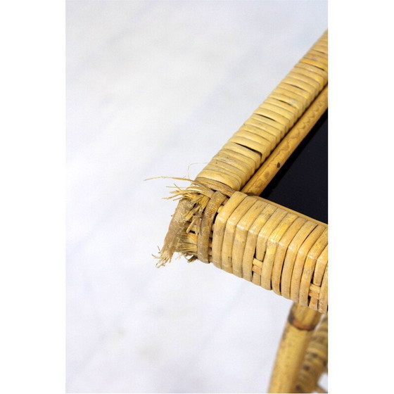 Image 1 of Vintage-Rattan-Wohnzimmergarnitur, Tschechoslowakei 1960er Jahre