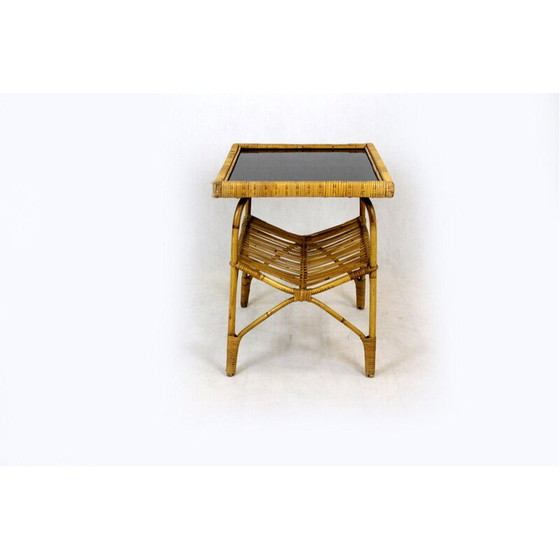 Image 1 of Vintage-Rattan-Wohnzimmergarnitur, Tschechoslowakei 1960er Jahre