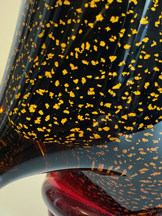 Image 1 of Fischkopf-Vase aus Murano-Glas im Stil von Picasso 1980er Jahre