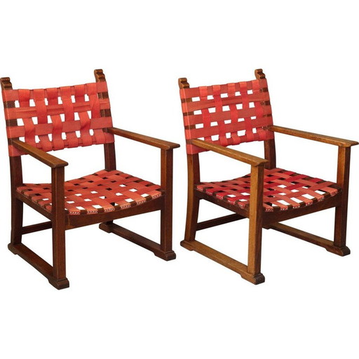 Ein Paar alte Kaminsessel von Adolf Loos und Heinrich Kulka Wien 1930