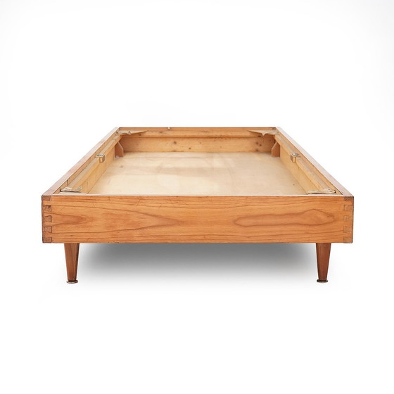 Image 1 of Einzelbett aus Holz, 1950er Jahre,