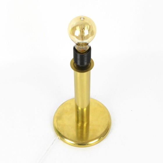 Image 1 of Messing-Tischlampe von ROGO Leuchten, Deutschland 1980er Jahre