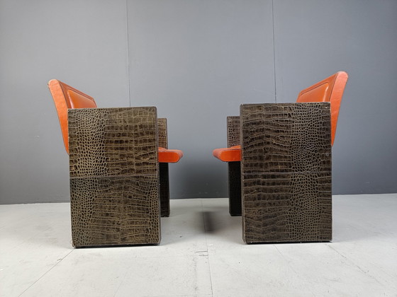 Image 1 of Vintage Französisch Sessel in Leder von Maison Vandamme, 1970S