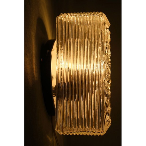 Image 1 of Decken- oder Wandleuchte aus Glas, Italien, 1970er Jahre