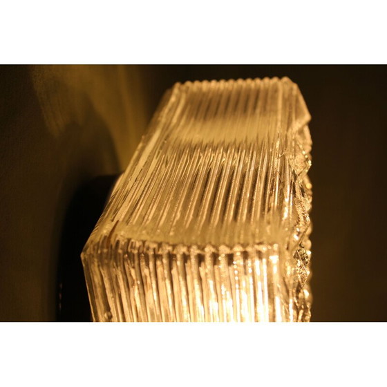 Image 1 of Decken- oder Wandleuchte aus Glas, Italien, 1970er Jahre