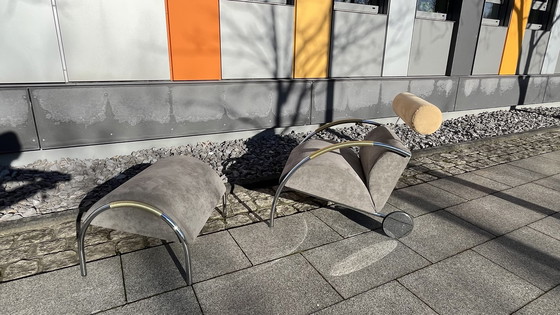 Image 1 of Cor - Design - Sessel Zyklus Mit Hocker Alcanthara Grau-Beige