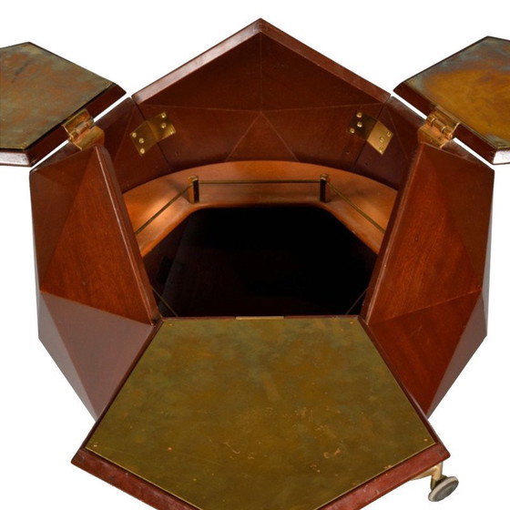 Image 1 of Vintage Barschrank auf Rädern von Vuillermoz, Frankreich 1960er Jahre