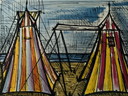 Bernard Buffet, „Motive 1967“. Farblithografie.