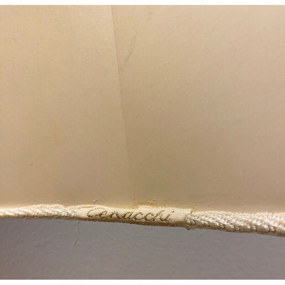 Image 1 of Italienische Lampe aus schwarzer Keramik von Cenacchi, Italien 1970