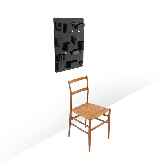 Image 1 of Schwarzes Wandablagefach „Uten.silo“ von Dorothee Maurer Becker für Design M, 1960er Jahre