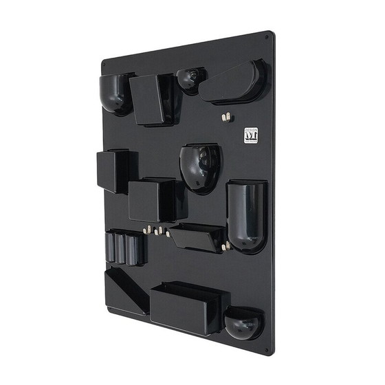 Image 1 of Schwarzes Wandablagefach „Uten.silo“ von Dorothee Maurer Becker für Design M, 1960er Jahre