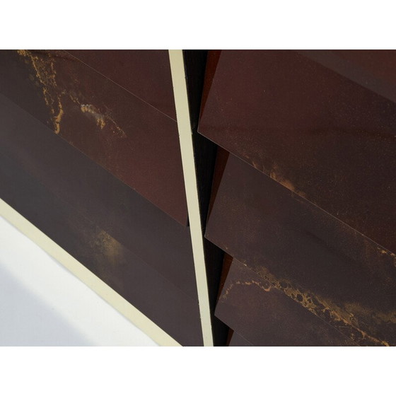 Image 1 of Vintage Anrichte aus Lack und Messing von Jansen, 1970