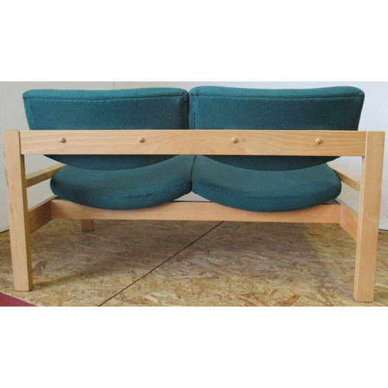 Image 1 of Kleines Vintage-Sofa 2 Plätze grün 1960