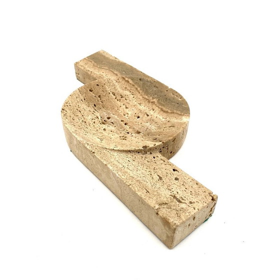 Image 1 of Aschenbecher aus Travertin für Cerri Nestore, Italien 1970