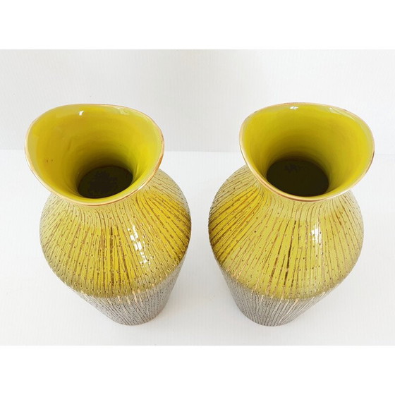Image 1 of Paar Vintage-Vasen, italienisch 1950