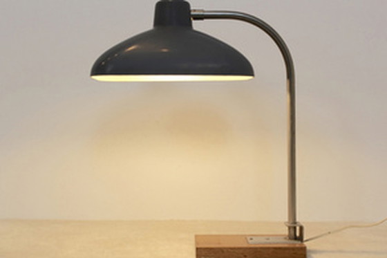 Image 1 of XLdesk Lampe aus Stahl, Bakelit und Eichenholz