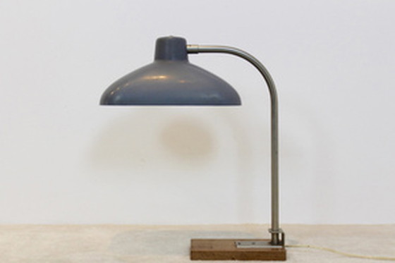 Image 1 of XLdesk Lampe aus Stahl, Bakelit und Eichenholz