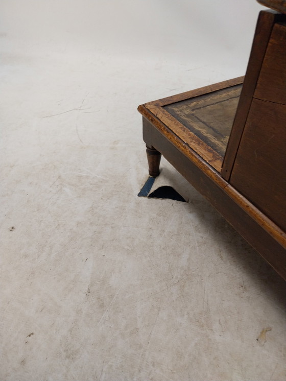 Image 1 of 1 x 19. Jahrhundert Bettgestell/Bibliothekstreppe mit Stauraum