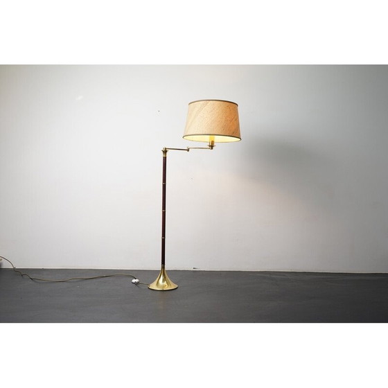 Image 1 of Vintage Stehlampe aus Bambus und Metall, Deutschland 1970