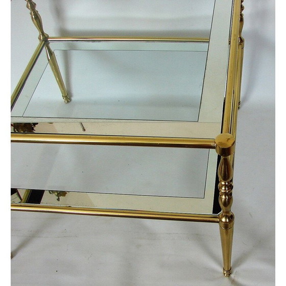 Image 1 of Vintage Couchtisch aus Messing und Glas, 1960