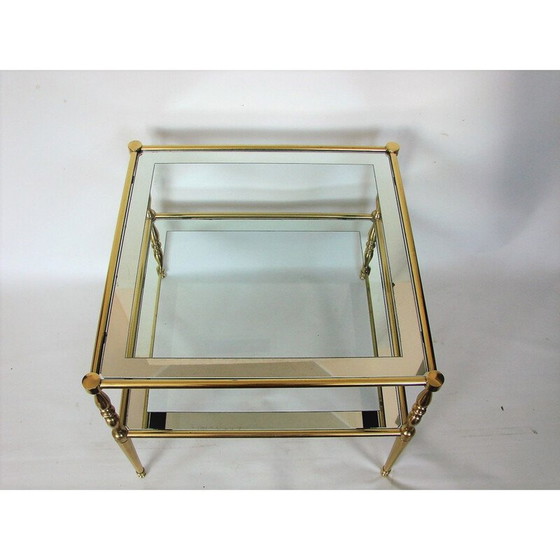 Image 1 of Vintage Couchtisch aus Messing und Glas, 1960