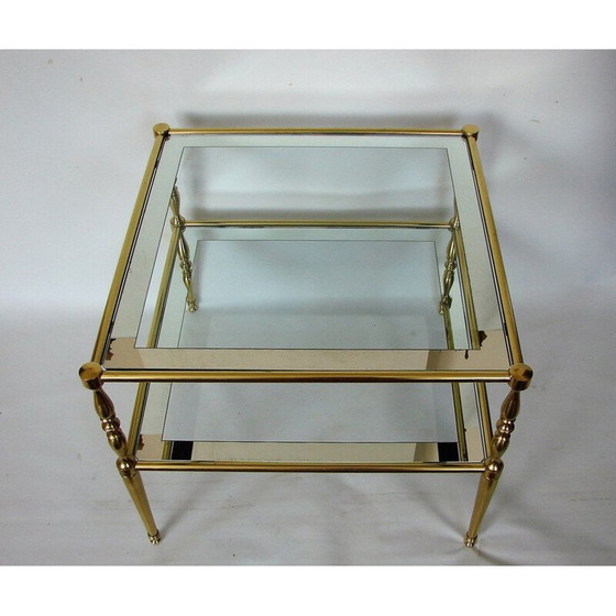 Image 1 of Vintage Couchtisch aus Messing und Glas, 1960