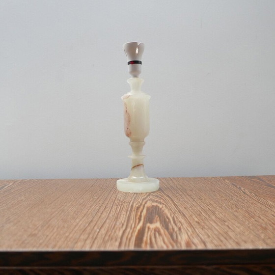 Image 1 of Alte Onyx-Alabaster-Tischlampe, England 1970